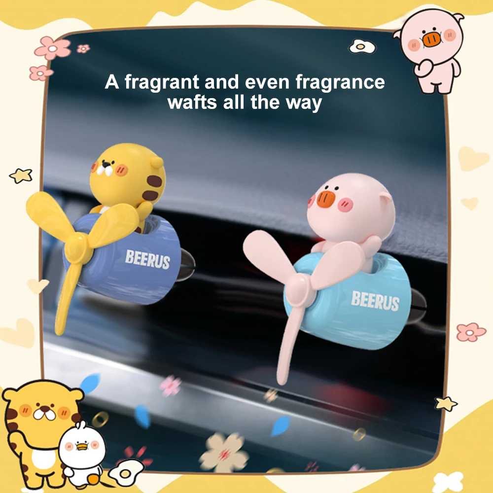 Perfume Fragrance Outlet - น้ำหอมปรับอากาศรถใหม่นักบินสุนัขแมวหมุนได้ใบพัดน้ำหอมน้ำหอมภายในรถอุปกรณ์ตกแต่งรถยนต์น้ำหอมปรับอากาศ S