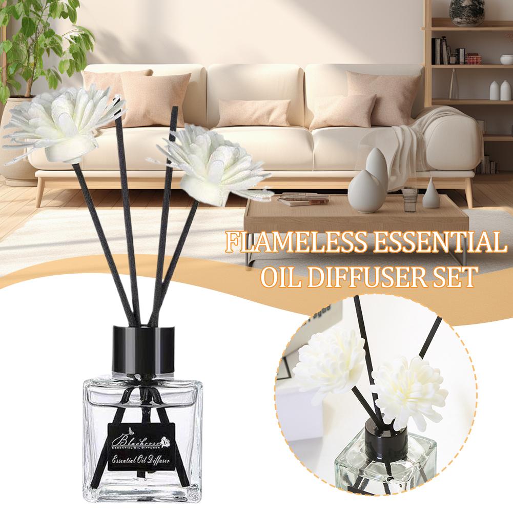 Perfume Lavender Fragrance - น้ำหอมปรับอากาศไร้เปลวไฟ กลิ่นฟรีเซียลาเวนเดอร์ พร้อมก้านไม้หอมปรับอากาศ น้ำหอมปรับอากาศชนิดน้ำ ของตกแต่งห้อง