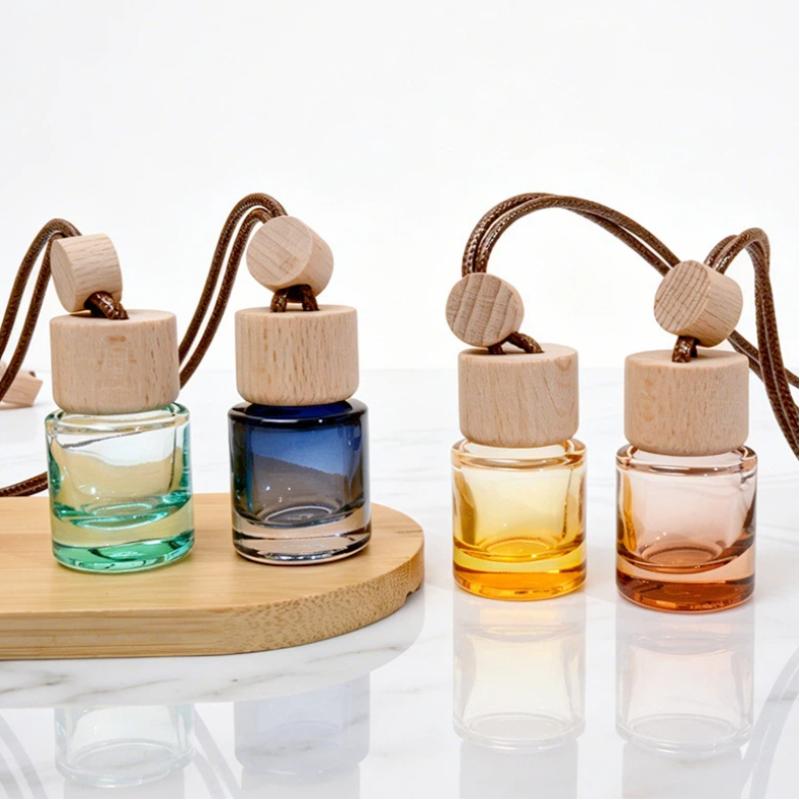 Perfume Fragrance Diffuser - ขวดน้ำมันหอมระเหยแบบจี้กลมขนาดเล็ก สำหรับปรับอากาศในรถยนต์ น้ำหอมตกแต่ง